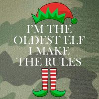 I'm The Oldest Elf I Make The Rules Matching Christmas Legacy Tie Dye Trucker Hat