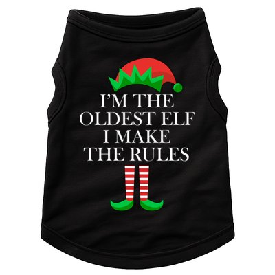 I'm The Oldest Elf I Make The Rules Matching Christmas Doggie Tank