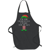 I'm The Oldest Elf I Make The Rules Matching Christmas Full-Length Apron With Pockets