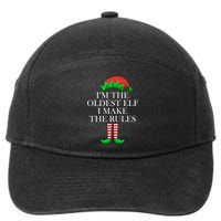 I'm The Oldest Elf I Make The Rules Matching Christmas 7-Panel Snapback Hat