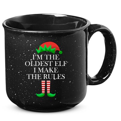 I'm The Oldest Elf I Make The Rules Matching Christmas 15oz Campfire Ceramic Mug