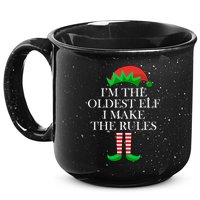 I'm The Oldest Elf I Make The Rules Matching Christmas 15oz Campfire Ceramic Mug