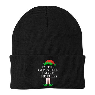I'm The Oldest Elf I Make The Rules Matching Christmas Beanie