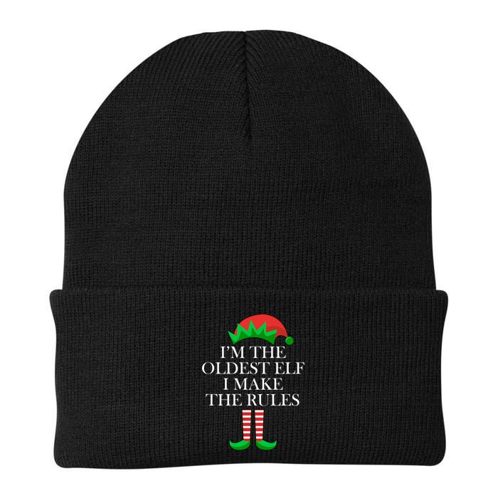 I'm The Oldest Elf I Make The Rules Matching Christmas Beanie