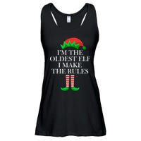 I'm The Oldest Elf I Make The Rules Matching Christmas Ladies Essential Flowy Tank