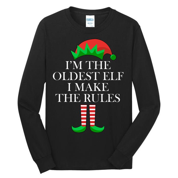 I'm The Oldest Elf I Make The Rules Matching Christmas Tall Long Sleeve T-Shirt