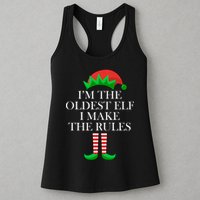 I'm The Oldest Elf I Make The Rules Matching Christmas Womens Tank Top
