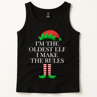 I'm The Oldest Elf I Make The Rules Matching Christmas Tank Top
