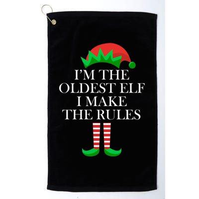 I'm The Oldest Elf I Make The Rules Matching Christmas Golf Towel