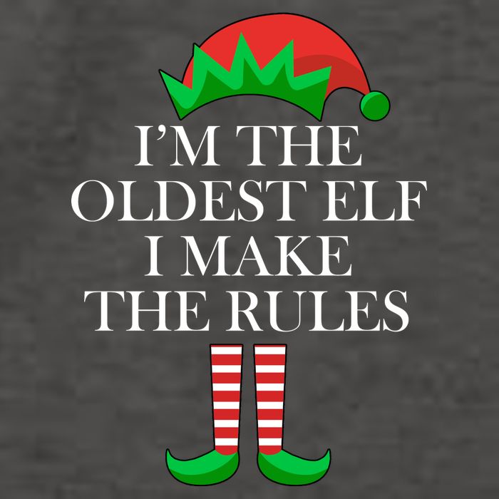 I'm The Oldest Elf I Make The Rules Matching Christmas Vector Backpack