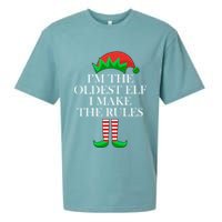 I'm The Oldest Elf I Make The Rules Matching Christmas Sueded Cloud Jersey T-Shirt