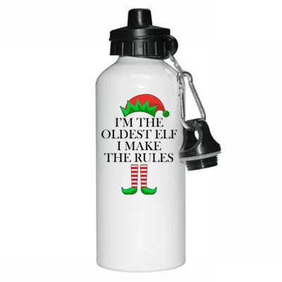 I'm The Oldest Elf I Make The Rules Matching Christmas Aluminum Water Bottle