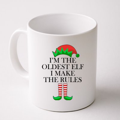 I'm The Oldest Elf I Make The Rules Matching Christmas Coffee Mug