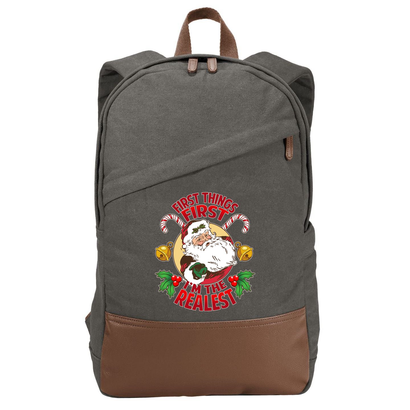 I'm The Realest Santa Claus Cotton Canvas Backpack