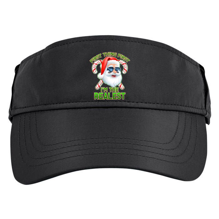 I'm The Realest Santa Claus Christmas Candy Adult Drive Performance Visor