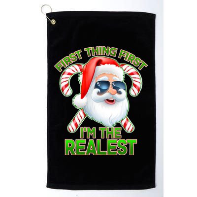 I'm The Realest Santa Claus Christmas Candy Golf Towel