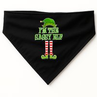 I'm The Sassy Elf Matching Family Christmas USA-Made Doggie Bandana