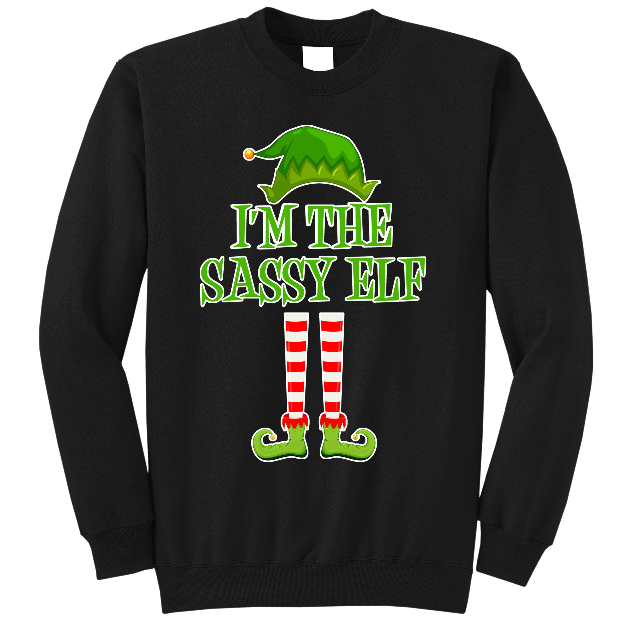 I'm The Sassy Elf Matching Family Christmas Sweatshirt