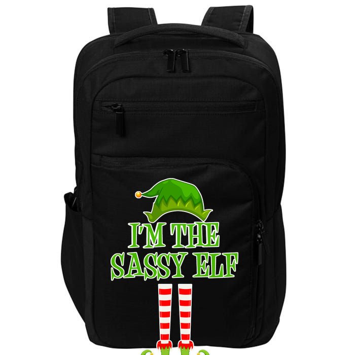 I'm The Sassy Elf Matching Family Christmas Impact Tech Backpack