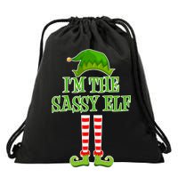 I'm The Sassy Elf Matching Family Christmas Drawstring Bag