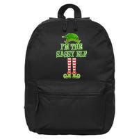 I'm The Sassy Elf Matching Family Christmas 16 in Basic Backpack