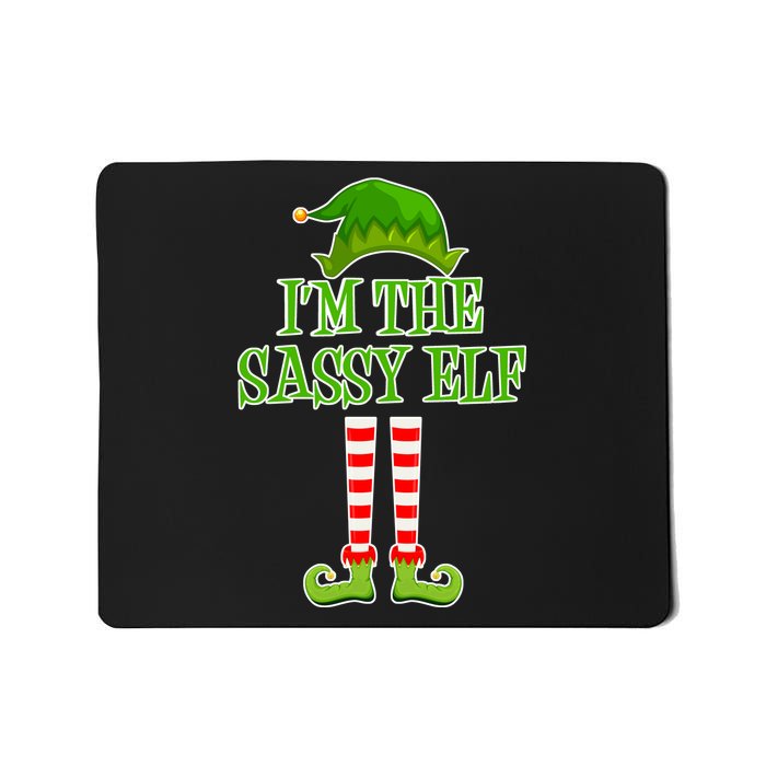 I'm The Sassy Elf Matching Family Christmas Mousepad