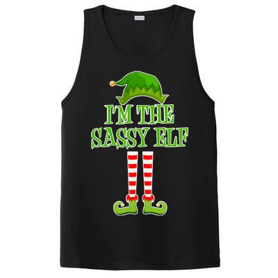 I'm The Sassy Elf Matching Family Christmas PosiCharge Competitor Tank