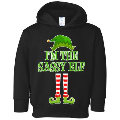 I'm The Sassy Elf Matching Family Christmas Toddler Hoodie