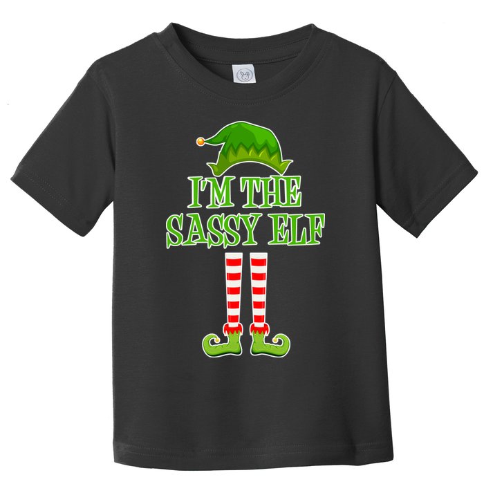 I'm The Sassy Elf Matching Family Christmas Toddler T-Shirt