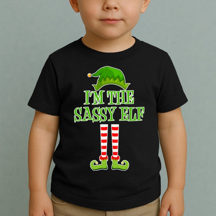 I'm The Sassy Elf Matching Family Christmas Toddler T-Shirt