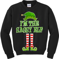 I'm The Sassy Elf Matching Family Christmas Kids Sweatshirt