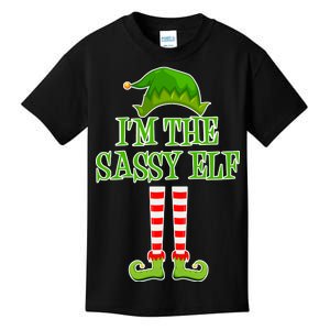 I'm The Sassy Elf Matching Family Christmas Kids T-Shirt