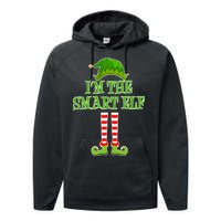 I'm The Smart Elf Matching Family Christmas Performance Fleece Hoodie