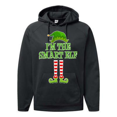 I'm The Smart Elf Matching Family Christmas Performance Fleece Hoodie