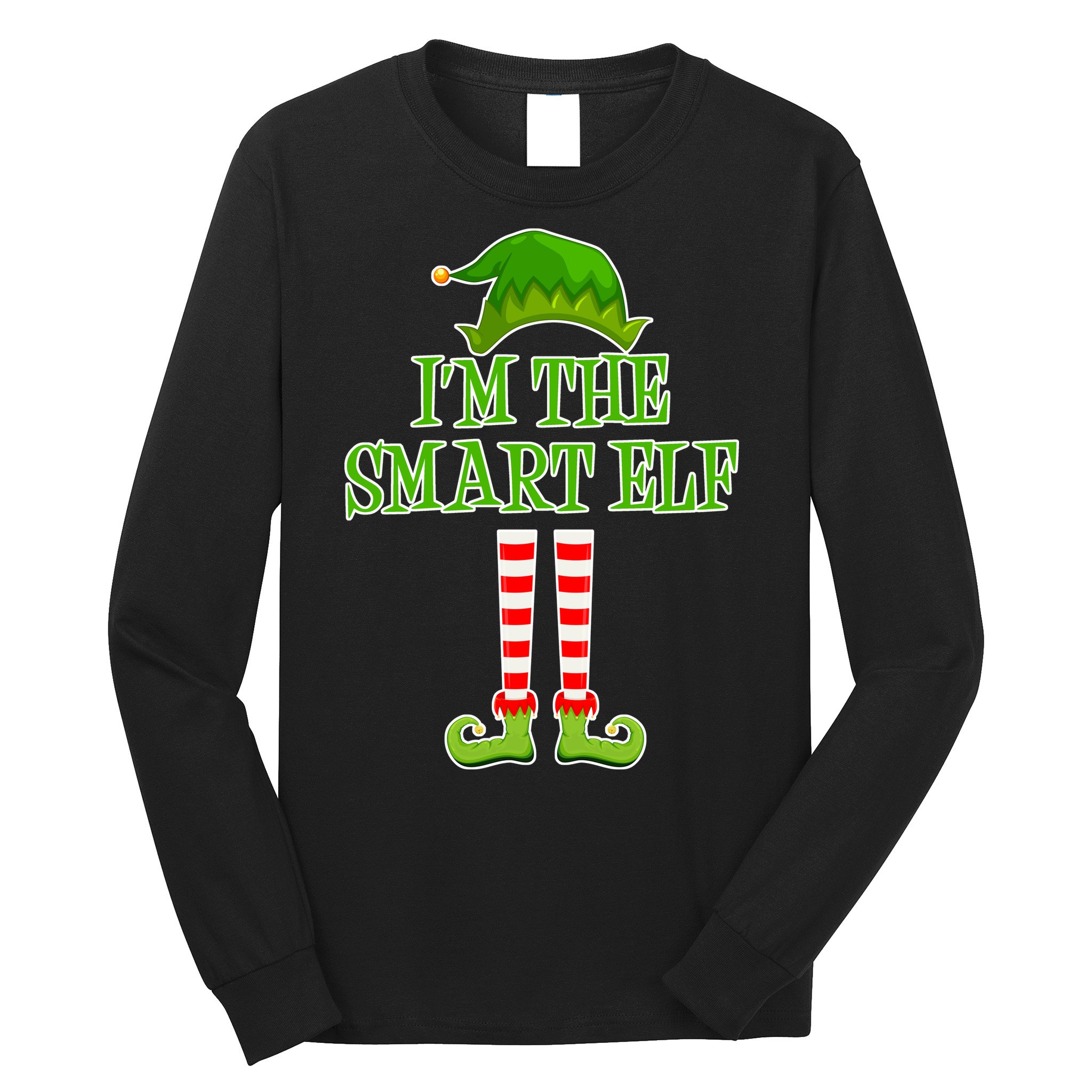 I'm The Smart Elf Matching Family Christmas Long Sleeve Shirt
