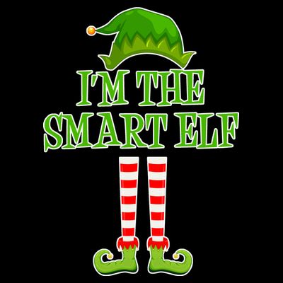I'm The Smart Elf Matching Family Christmas T-Shirt