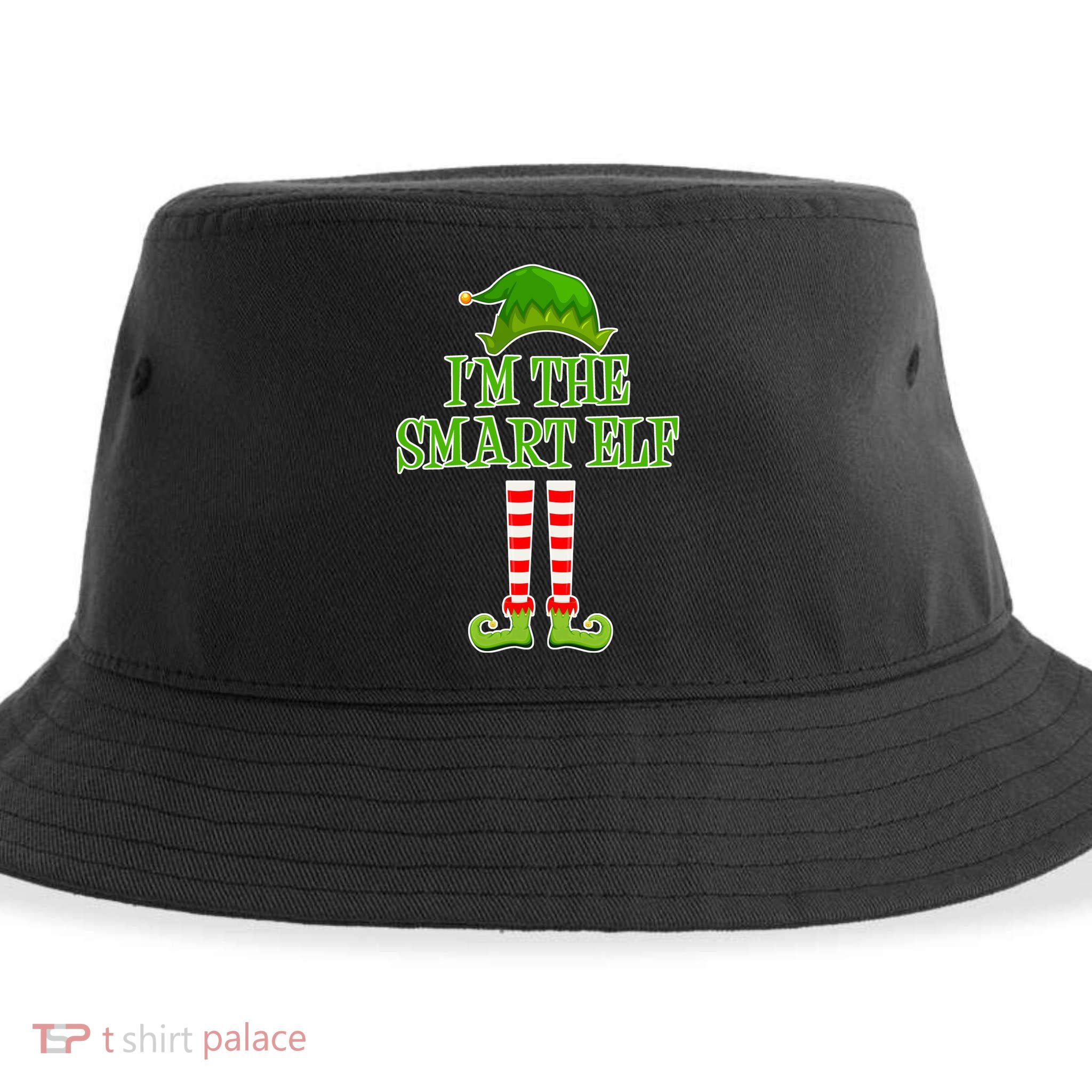 I'm The Smart Elf Matching Family Christmas Sustainable Bucket Hat