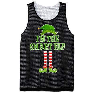 I'm The Smart Elf Matching Family Christmas Mesh Reversible Basketball Jersey Tank