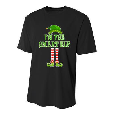 I'm The Smart Elf Matching Family Christmas Youth Performance Sprint T-Shirt