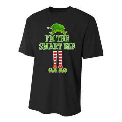 I'm The Smart Elf Matching Family Christmas Youth Performance Sprint T-Shirt