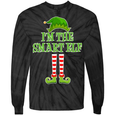 I'm The Smart Elf Matching Family Christmas Tie-Dye Long Sleeve Shirt