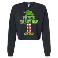 I'm The Smart Elf Matching Family Christmas Cropped Pullover Crew