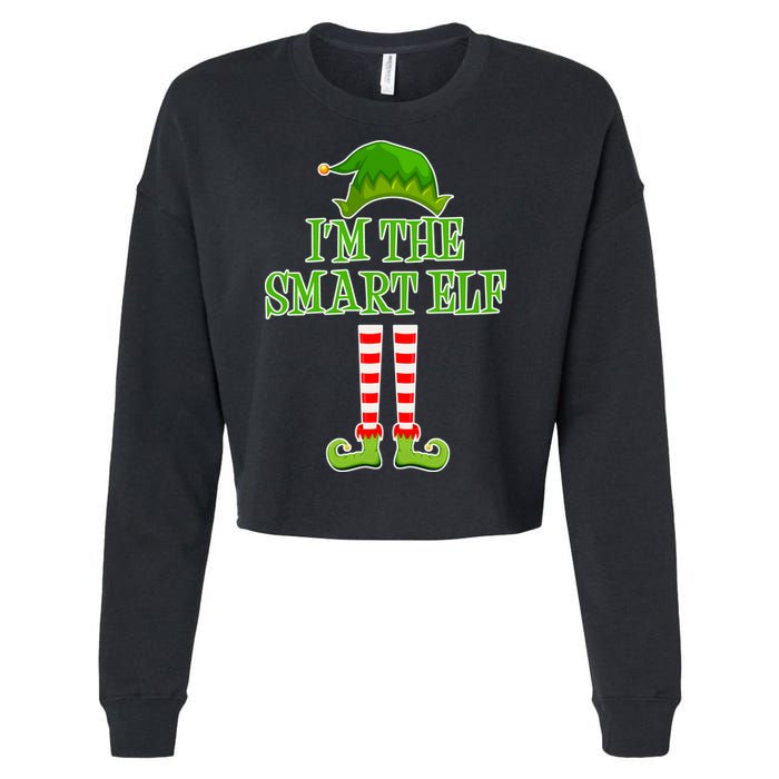 I'm The Smart Elf Matching Family Christmas Cropped Pullover Crew