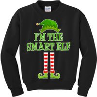 I'm The Smart Elf Matching Family Christmas Kids Sweatshirt