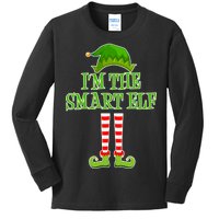 I'm The Smart Elf Matching Family Christmas Kids Long Sleeve Shirt