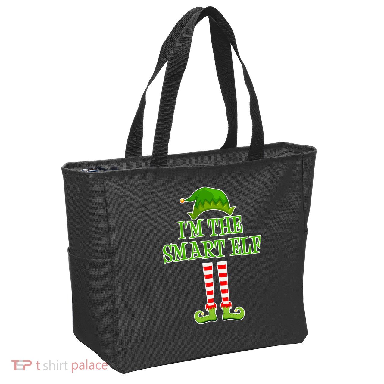 I'm The Smart Elf Matching Family Christmas Zip Tote Bag