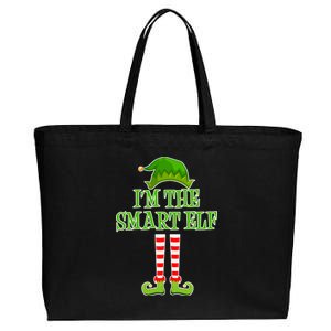 I'm The Smart Elf Matching Family Christmas Cotton Canvas Jumbo Tote