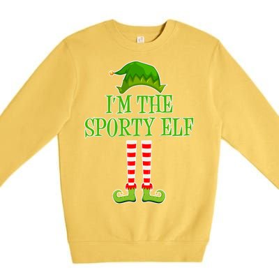 I'm The Sporty Elf Matching Family Christmas Premium Crewneck Sweatshirt