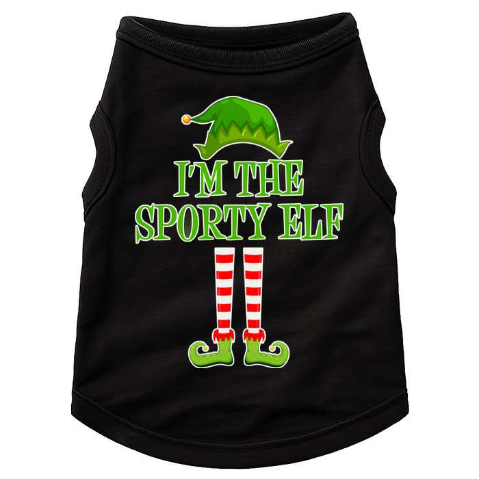 I'm The Sporty Elf Matching Family Christmas Doggie Tank