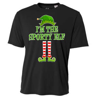 I'm The Sporty Elf Matching Family Christmas Cooling Performance Crew T-Shirt